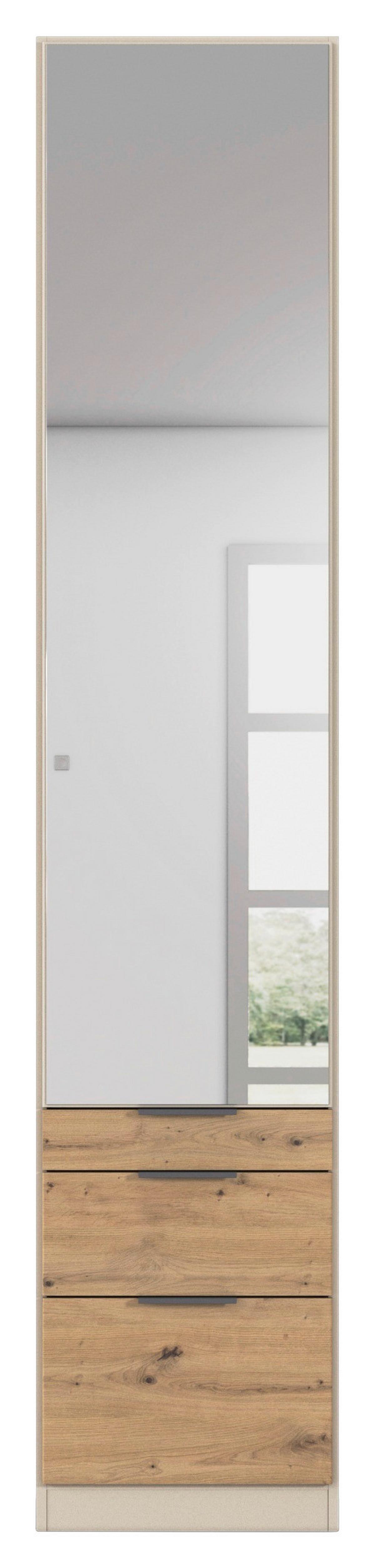 DULAP USI ROTATIVE ALABAMA - argintiu/culoare lemn stejar, Trend, material pe bază de lemn (47/229/54cm) - Modern Living