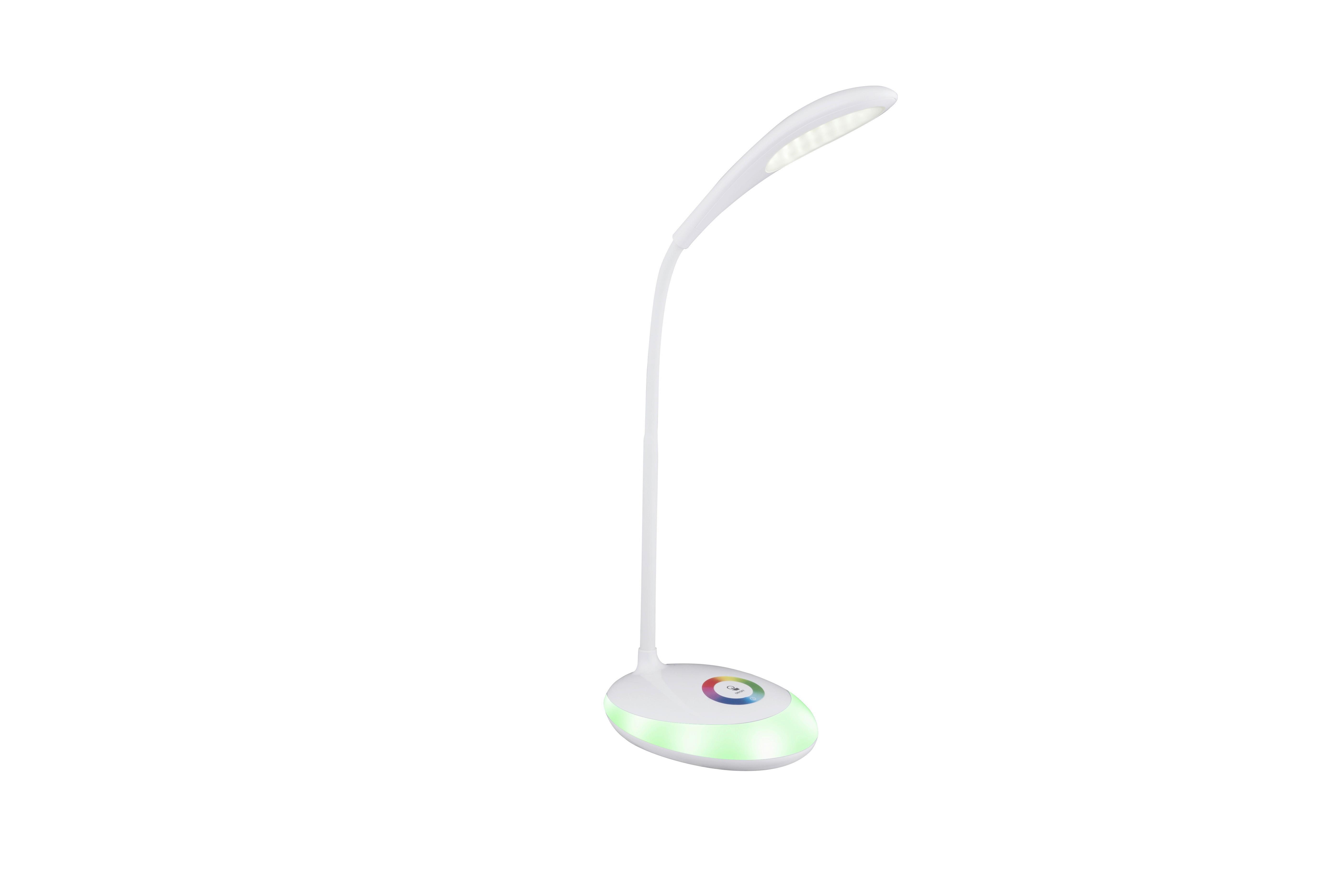 Namizna Led-svetilka Jolanda, S Sijalko - bela, Design, umetna masa (30/11/48cm) - Globo