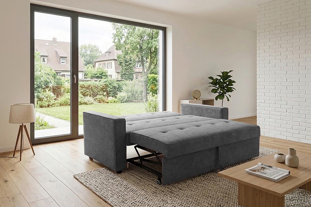 CANAPEA CU 3 LOCURI HAZE - antracit, Trend (162/90/89cm) - Modern Living