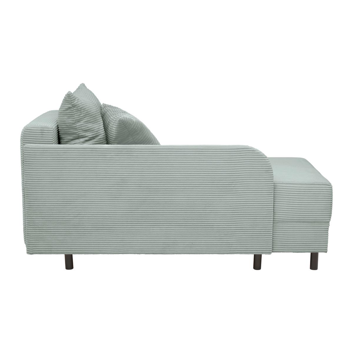 Liege Nova Grau - Schwarz/Grau, MODERN, Holz/Textil (145/62/85cm) - Mömax