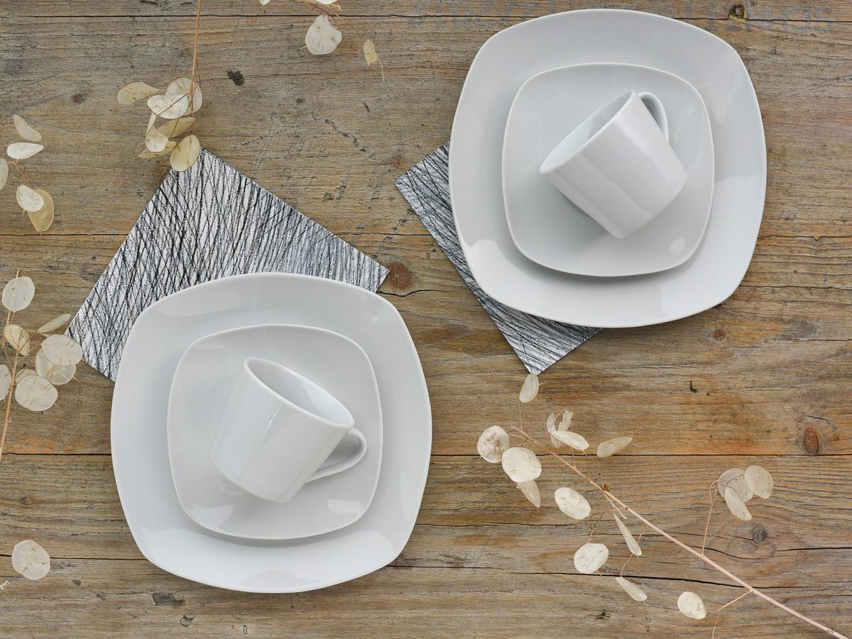 Kavni Servis Amelie, 18-Delni - bela, Basics, keramika - Creatable