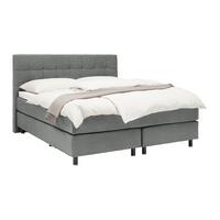 Boxspringbett Primo Graphitfarben ca. 160x200cm - Graphitfarben, KONVENTIONELL, Holz/Holzwerkstoff (160/200cm) - Premium Living
