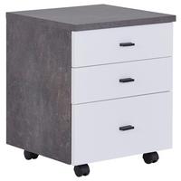 Predalnik Na Kolescih 4-You, Temno Siva, Bela - temno siva/bela, Moderno, umetna masa/leseni material (43/53/40cm) - Mömax