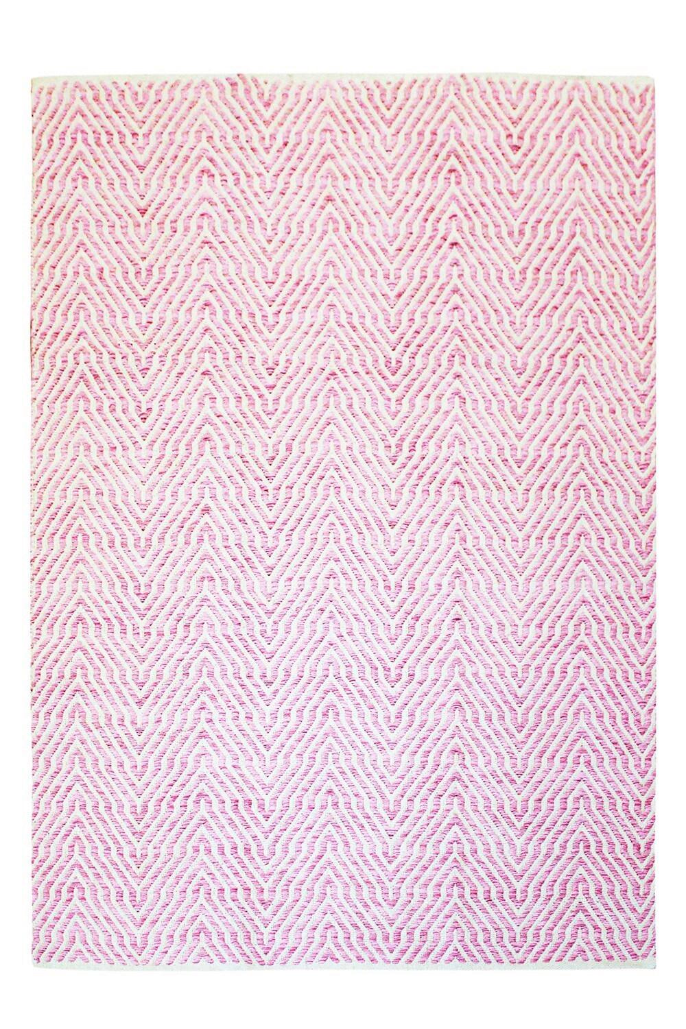 Flachwebeteppich Aperitif 410 Pink - Pink, Konventionell, Textil (80/150cm) - Kayoom