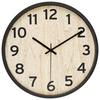 Wanduhr Kelly Ø ca. 50,8cm - Schwarz/Naturfarben, Glas/Metall (50,8cm) - Modern Living
