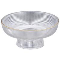 Dekoschale Manu I Klar/Goldfarben - Klar/Goldfarben, Basics, Glas (15/6,5cm) - Mömax