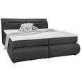 Boxspringbett in Anthrazit ca. 180x200cm - Anthrazit/Schwarz, Kunststoff/Textil (240/190/100cm) - Premium Living Boxspringbett in Anthrazit ca. 180x200cm - Anthrazit/Schwarz, Kunststoff/Textil (240/190/100cm) - Premium Living