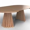 UTDRAGBART BORD ENNIO - ekfärgad, Modern, trämaterial/trä (120-200/76/120cm) - Bessagi Home