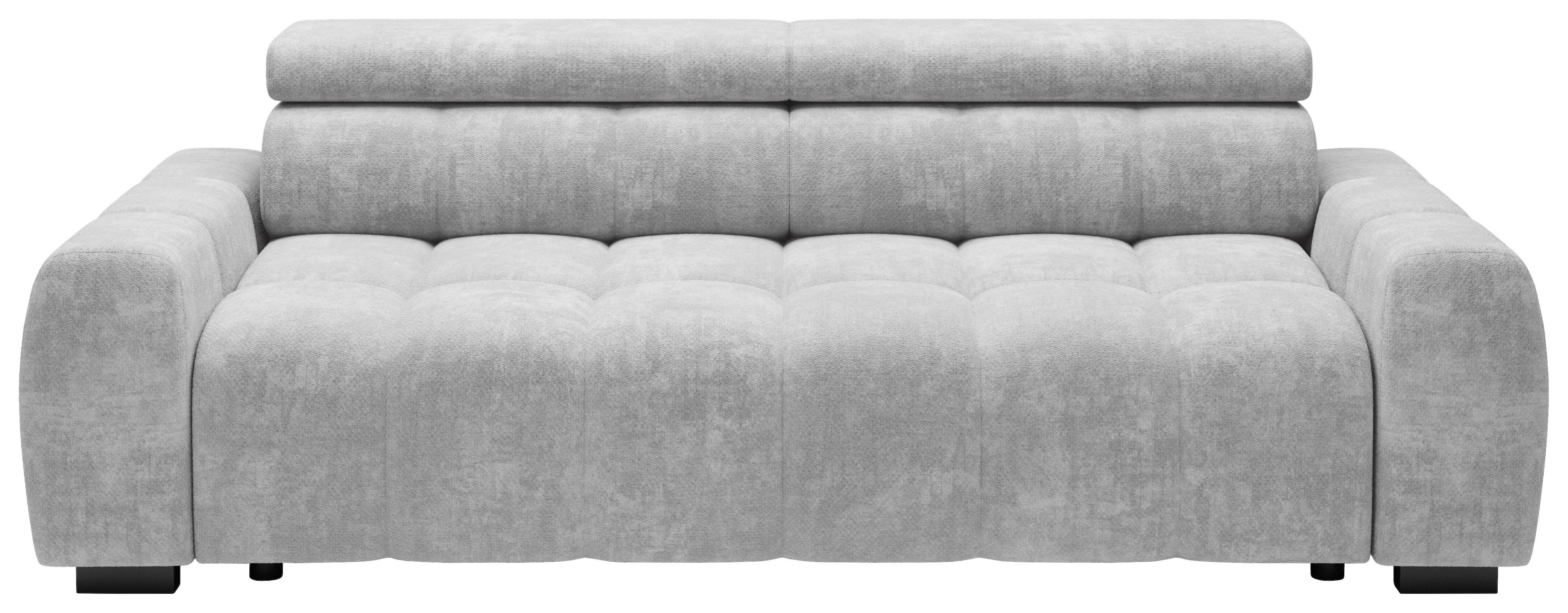 Velika Sofa Bull - crna/sivo-bež, Trend, tekstil/plastika (248/77-97/108cm) - Luca Bessoni
