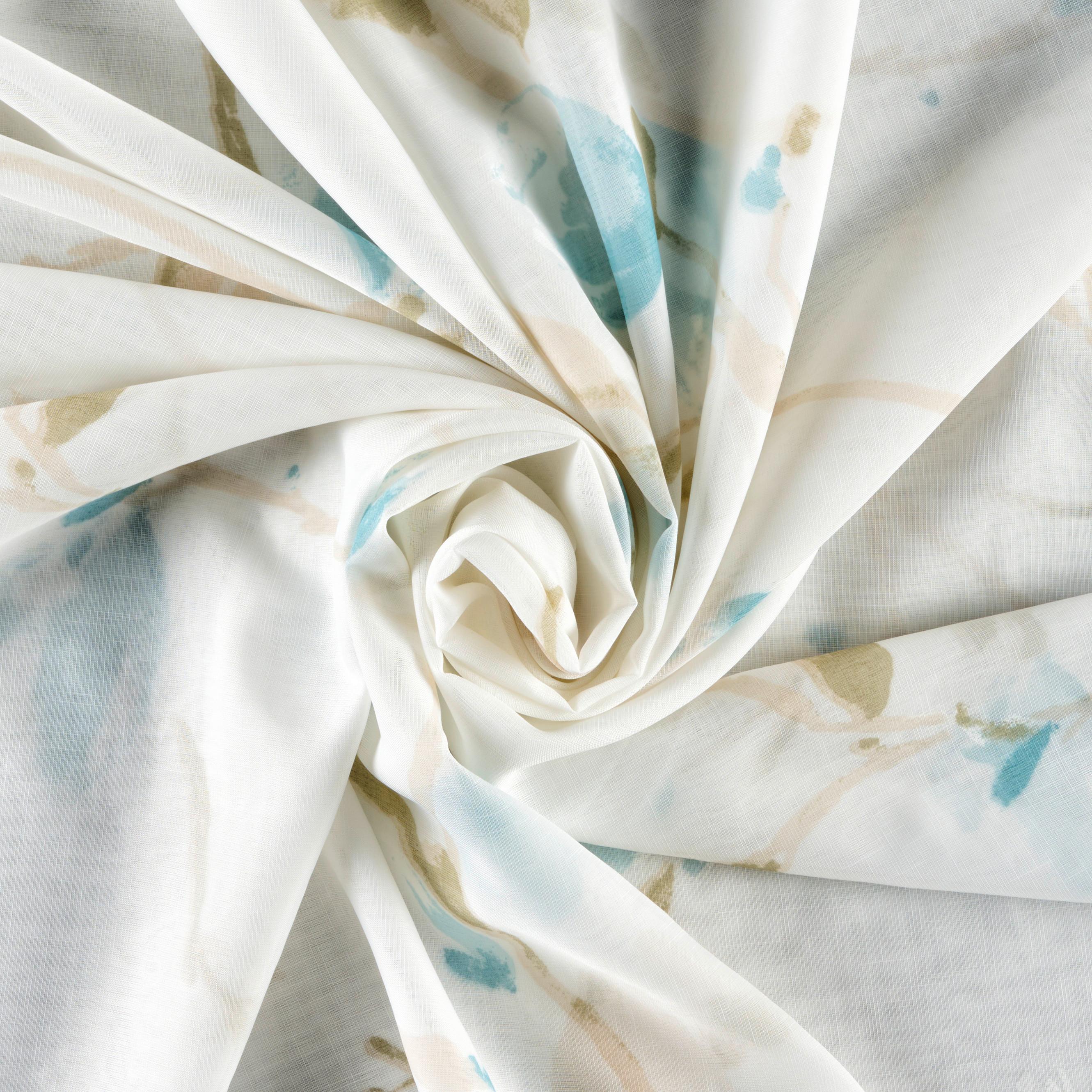 GARDINLÄNGD MAGNOLIA - blå, textil (135/245cm) - Mömax