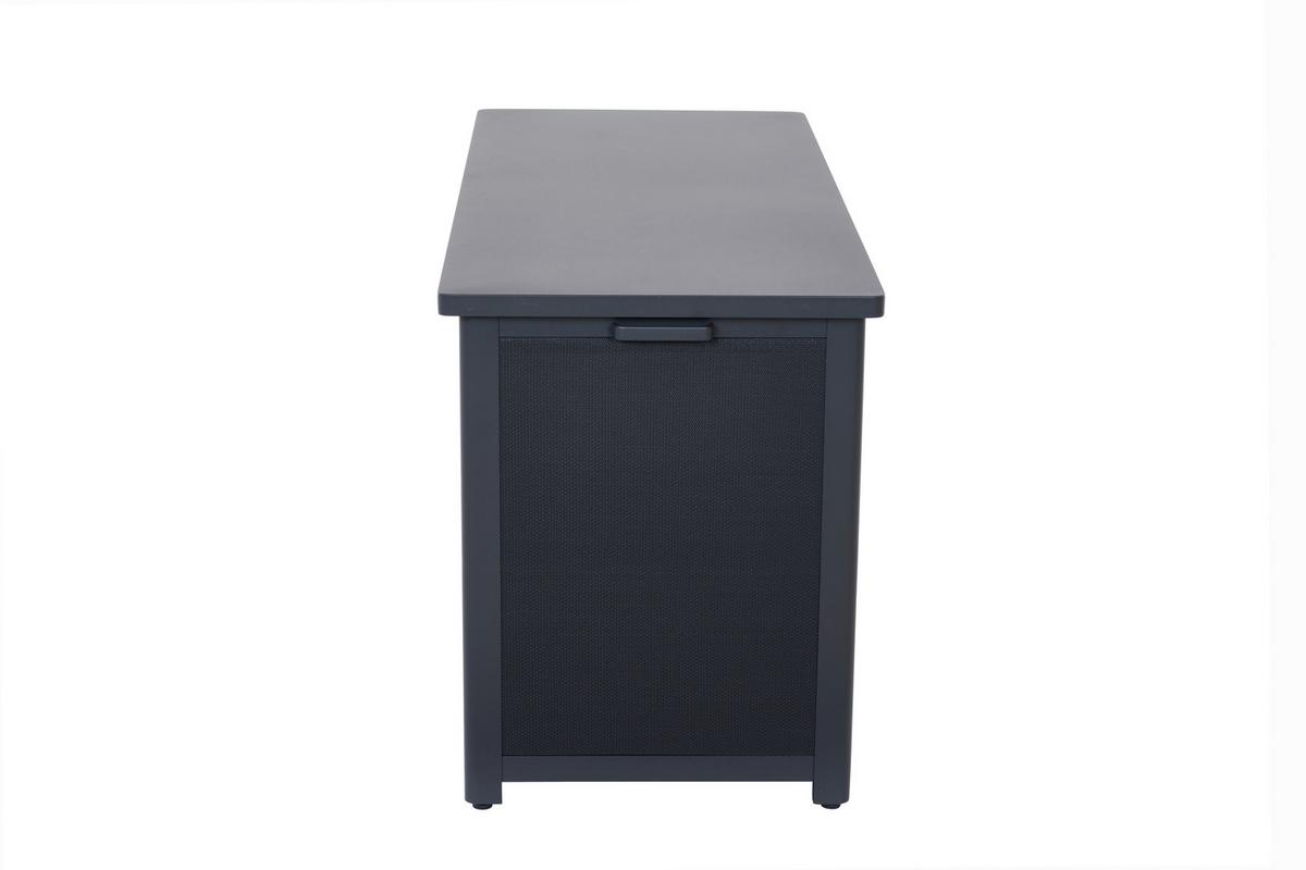 Kissenbox Sabano Grau - Grau, Basics, Kunststoff/Metall (58,7/75/135,5cm) - Siena Garden