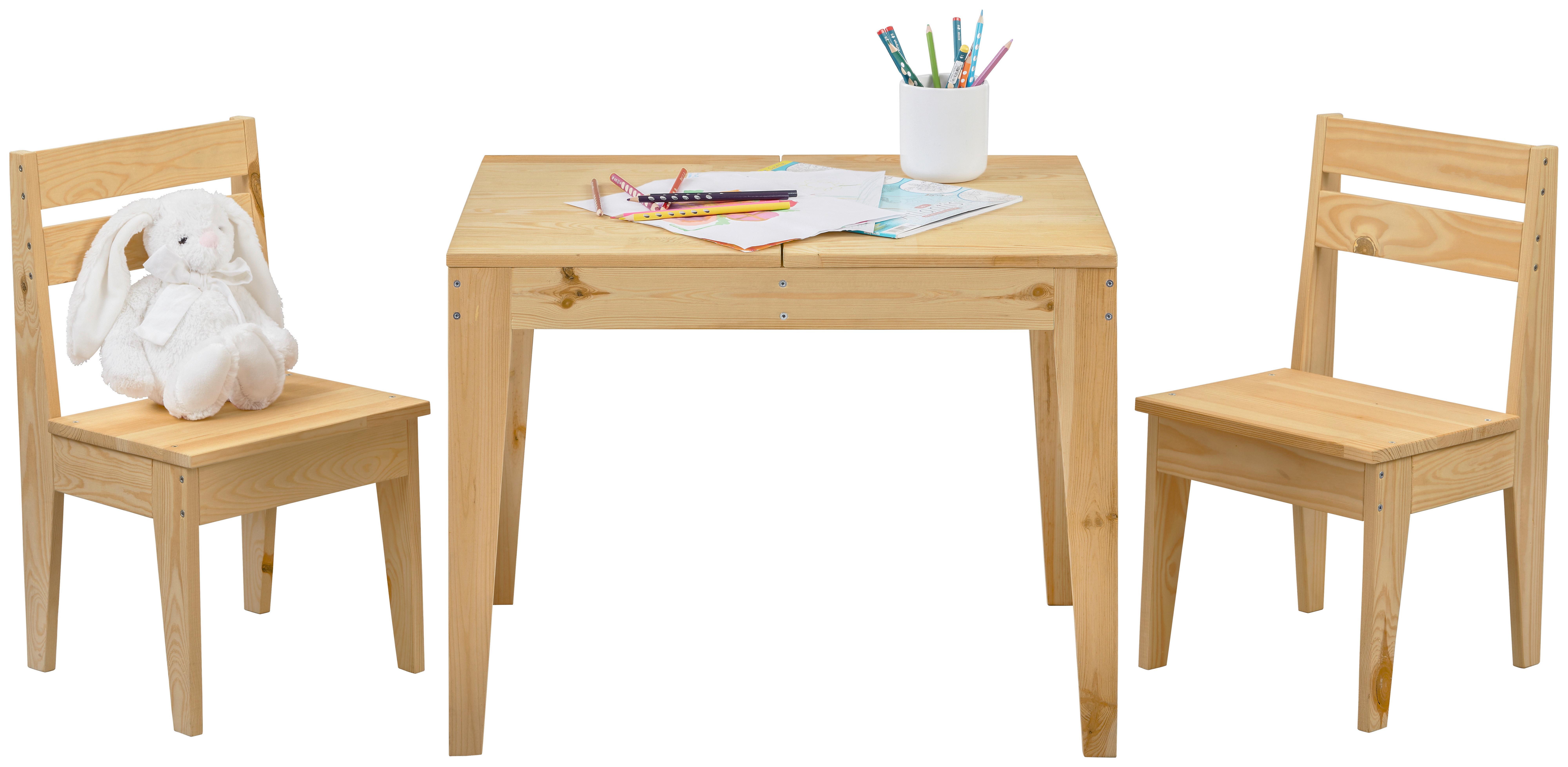 Kindersitzgruppe aus Kiefer Massiv - Kieferfarben, KONVENTIONELL, Holz (65/50/50cm) - Mömax