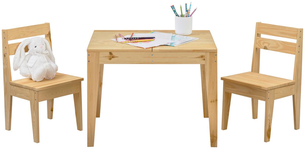 ZESTAW DO SIEDZENIA DLA DZIECI SVEN - kolor sosnowy, Konventionell, drewno (65/50/50cm)