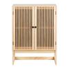 KOMMODE COSMA -EXKLUSIV- - Schwarz/Naturfarben, MODERN, Holz/Holzwerkstoff - Mömax