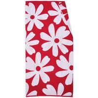 RĘCZNIK PLAŻOWY FLOWER - czerwony, Natur, tkanina (90/180cm) - Esposa