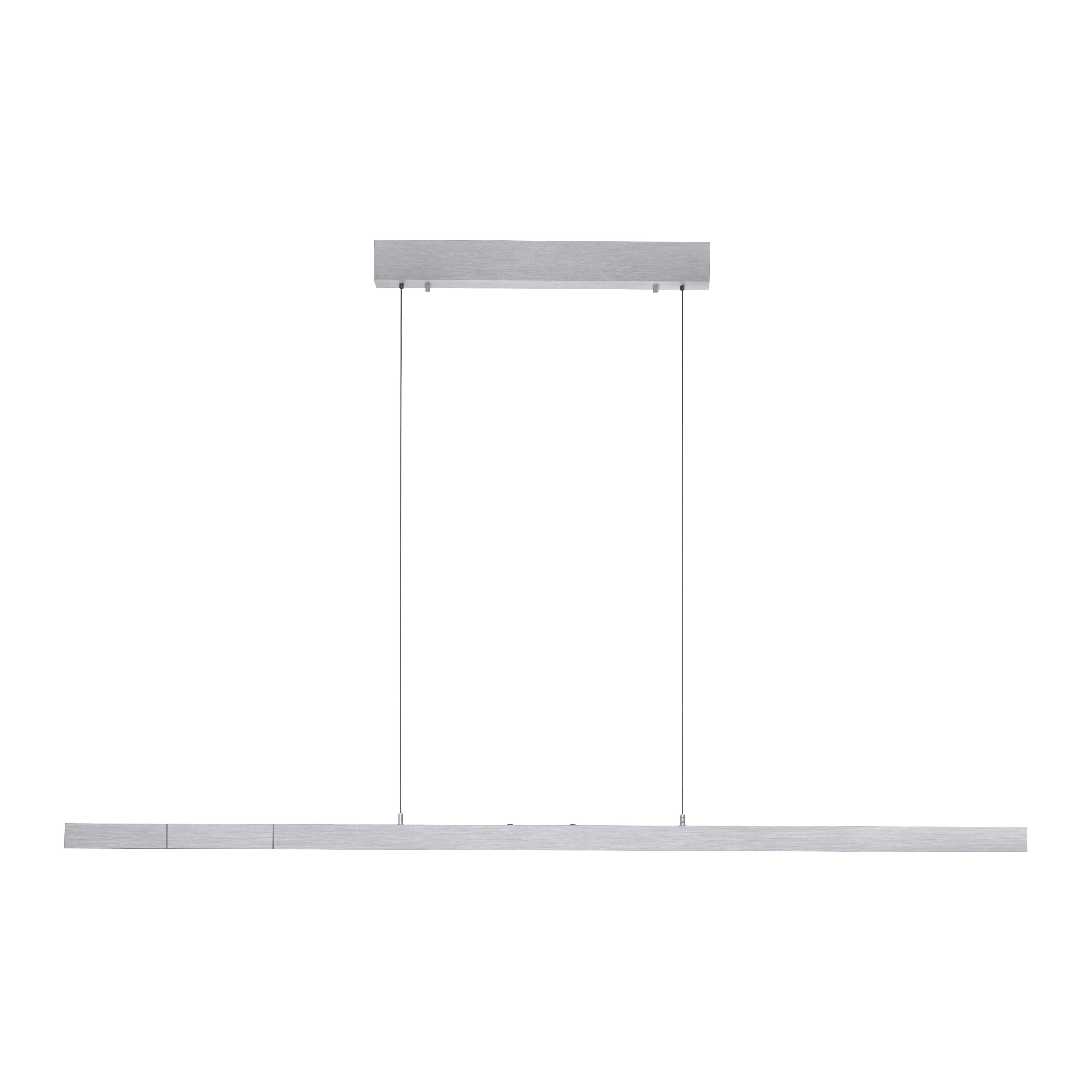 LAMPA WISZĄCA LED 2598-95 ADRIANA - kolor aluminiowy, Design, tworzywo sztuczne/metal (179/55/150cm) - Paul Neuhaus