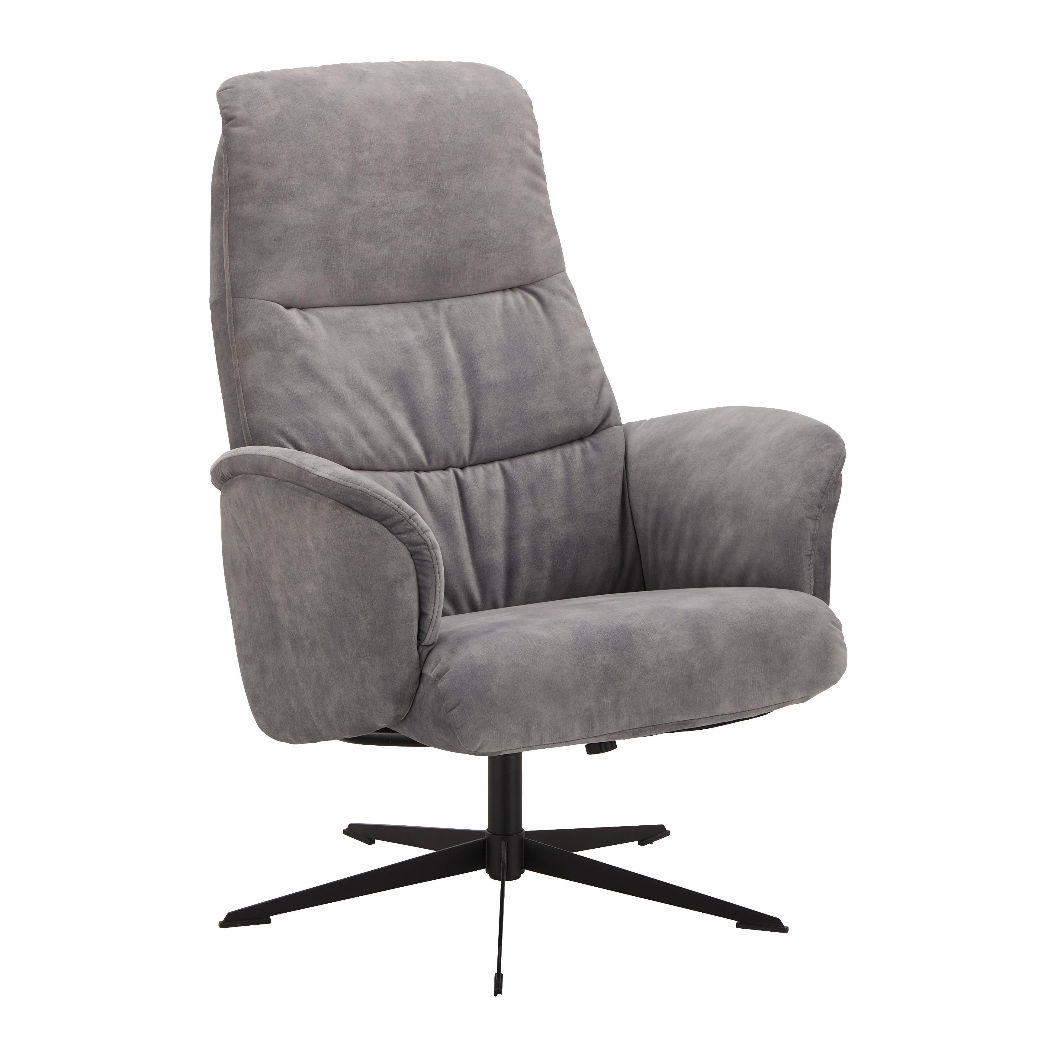 Relaxsessel York in Grau - Grau, Modern, Textil/Metall (74/106/74cm) - Mömax