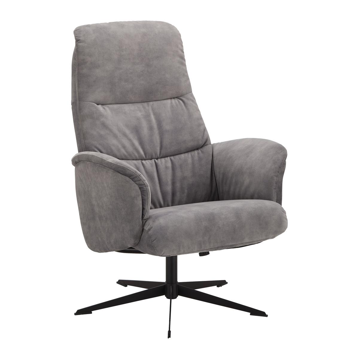 Relaxsessel York in Grau - Grau, Modern, Textil/Metall (74/106/74cm) - Mömax
