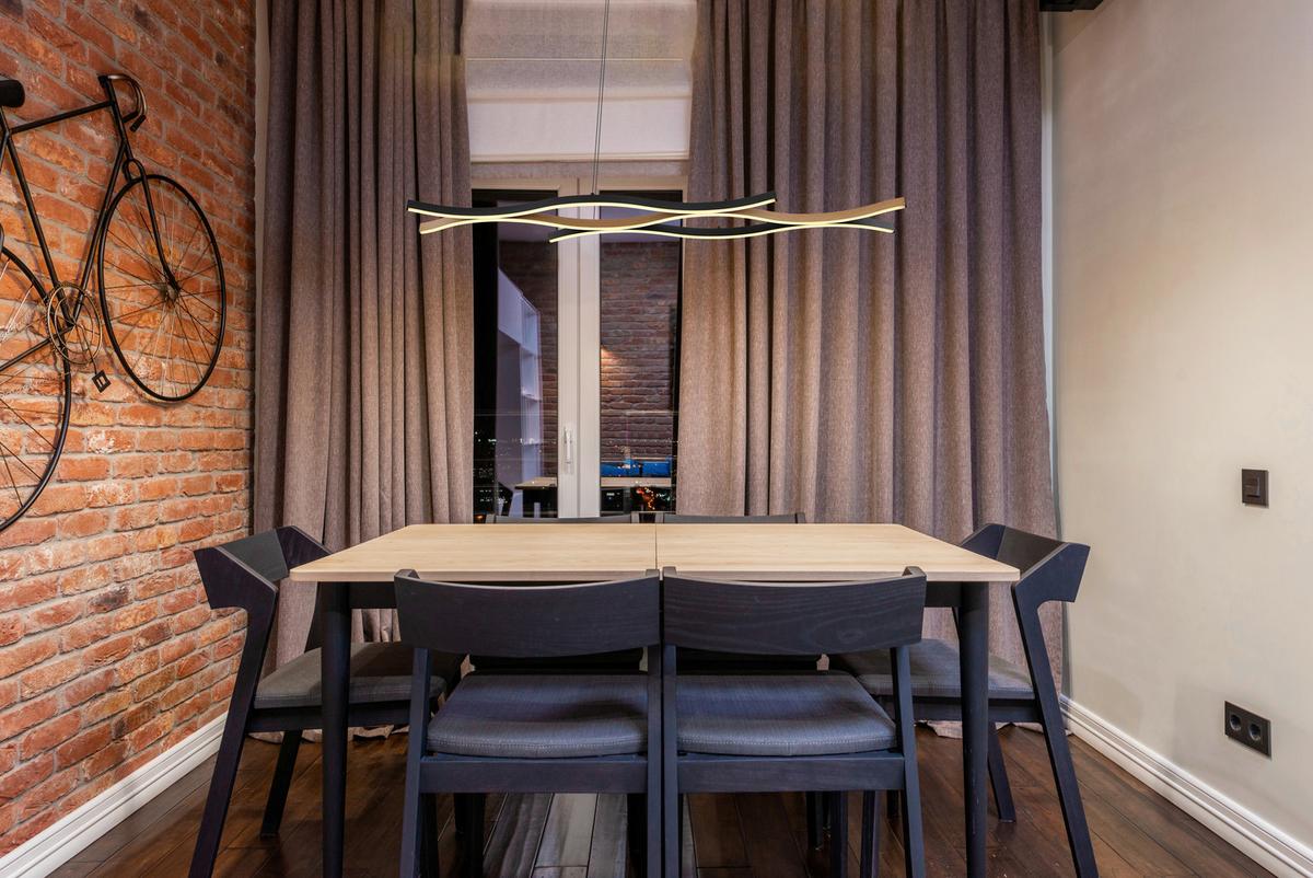 LED Függőlámpa 67206hw - barna/fekete, Modern, műanyag/fém (108/18/120cm) - Globo