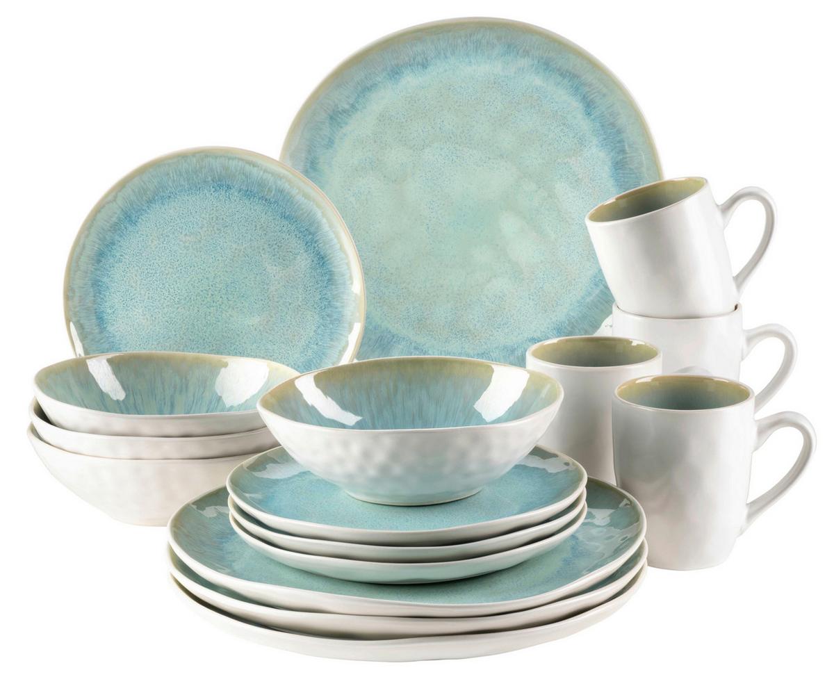 KOMBISERVICE 931975, GRÜN POSTSICHER - Grün, Basics, Keramik (34,7/32/35cm) - Mäser