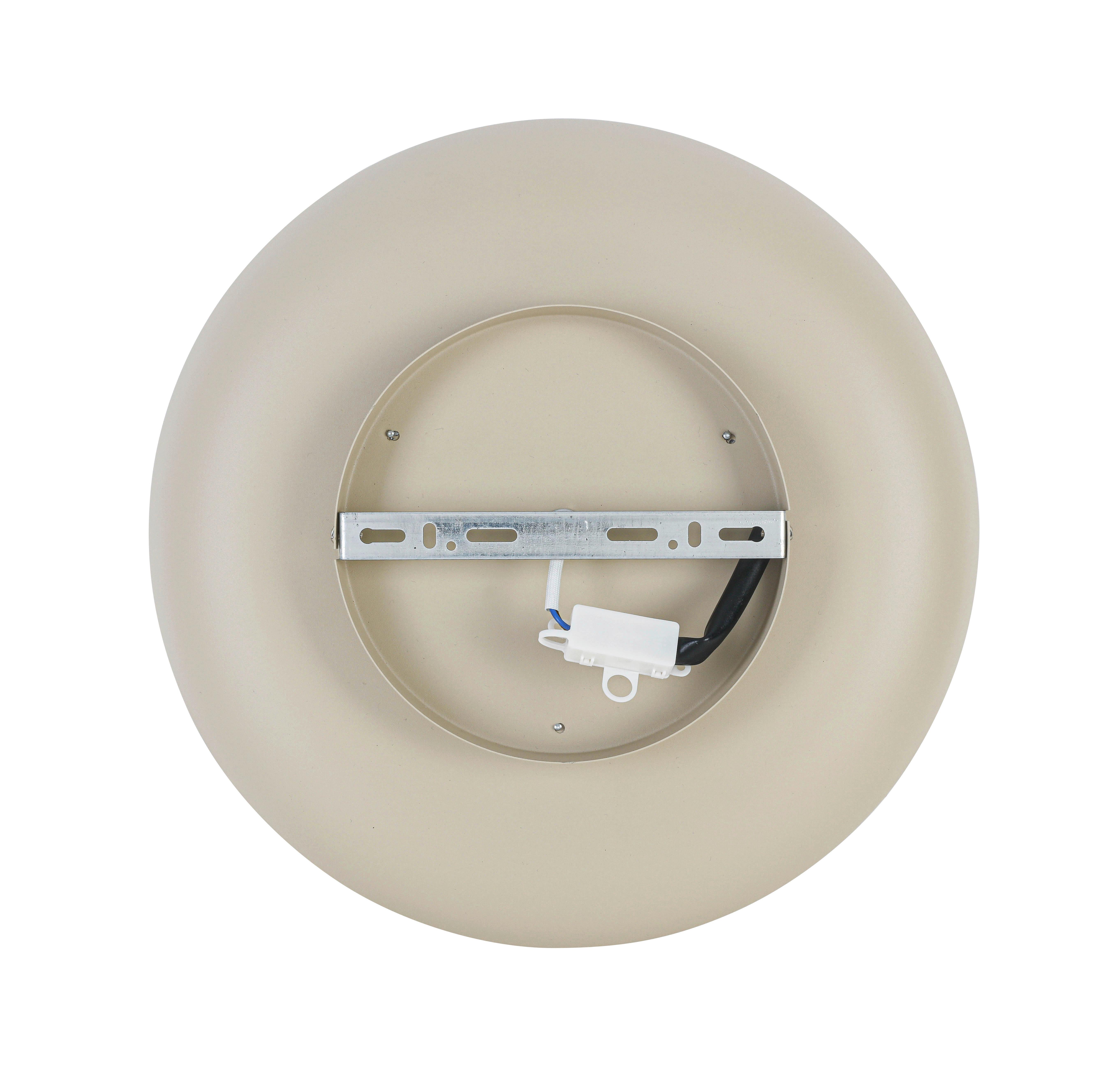 LED-TAKLAMPA MIKE - vit/sandfärgad, Modern, metall/plast (35/35/11cm) - Mömax