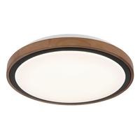 Led Stropna Svjetiljka Dekor Drva - opalna, Natur, drvo/metal (38/9,5cm) - Globo