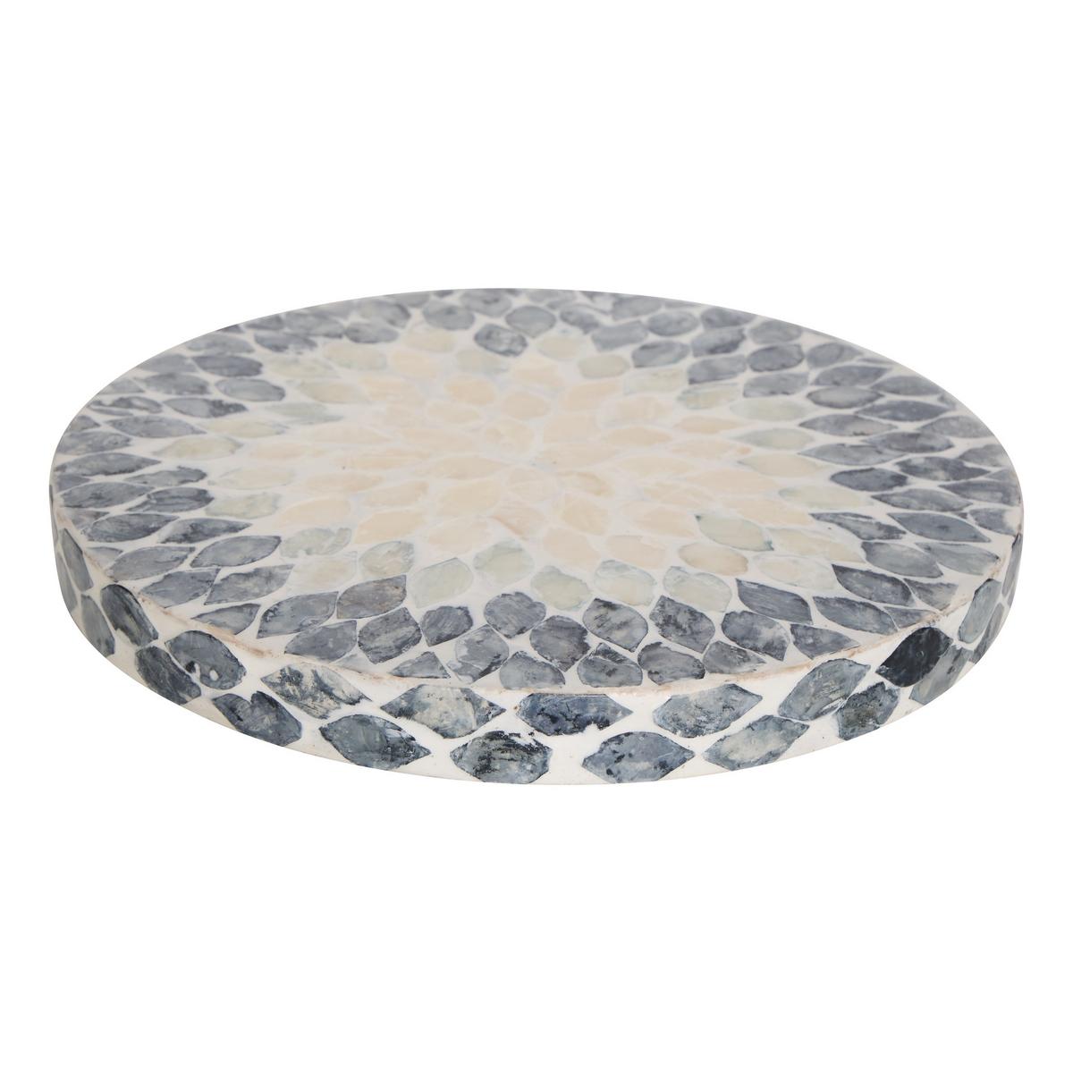 Cutie decorativă Sheila cca. 25x8 cm - crem/gri, Basics, materiale naturale/material pe bază de lemn (25,5/8cm)