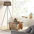 Hocker aus Ziegenleder 'Lotte' - Multicolor, MODERN, Leder/Holz (60/60/44cm) - Premium Living Hocker aus Ziegenleder 'Lotte' - Multicolor, MODERN, Leder/Holz (60/60/44cm) - Premium Living