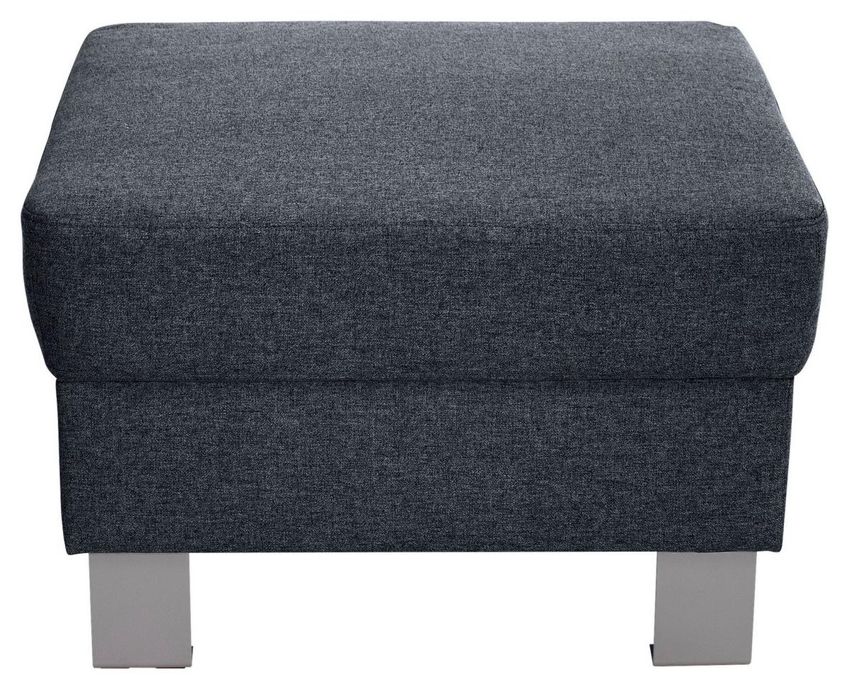 HOKER TIM - EXKLUSIV- - kolor srebrny/szary, Design, metal/tkanina (62/41/62cm) - Xora