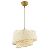 LAMPA WISZĄCA BARETTE HAZERAN - CREAM - kremowy, Design, metal/tkanina (32/65cm) - P & B