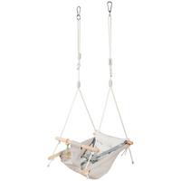 HUŚTAWKA DLA DZIECI ENJOY - kolor naturalny/biały, Basics, tworzywo sztuczne/metal (45/70/170cm) - My Baby Lou