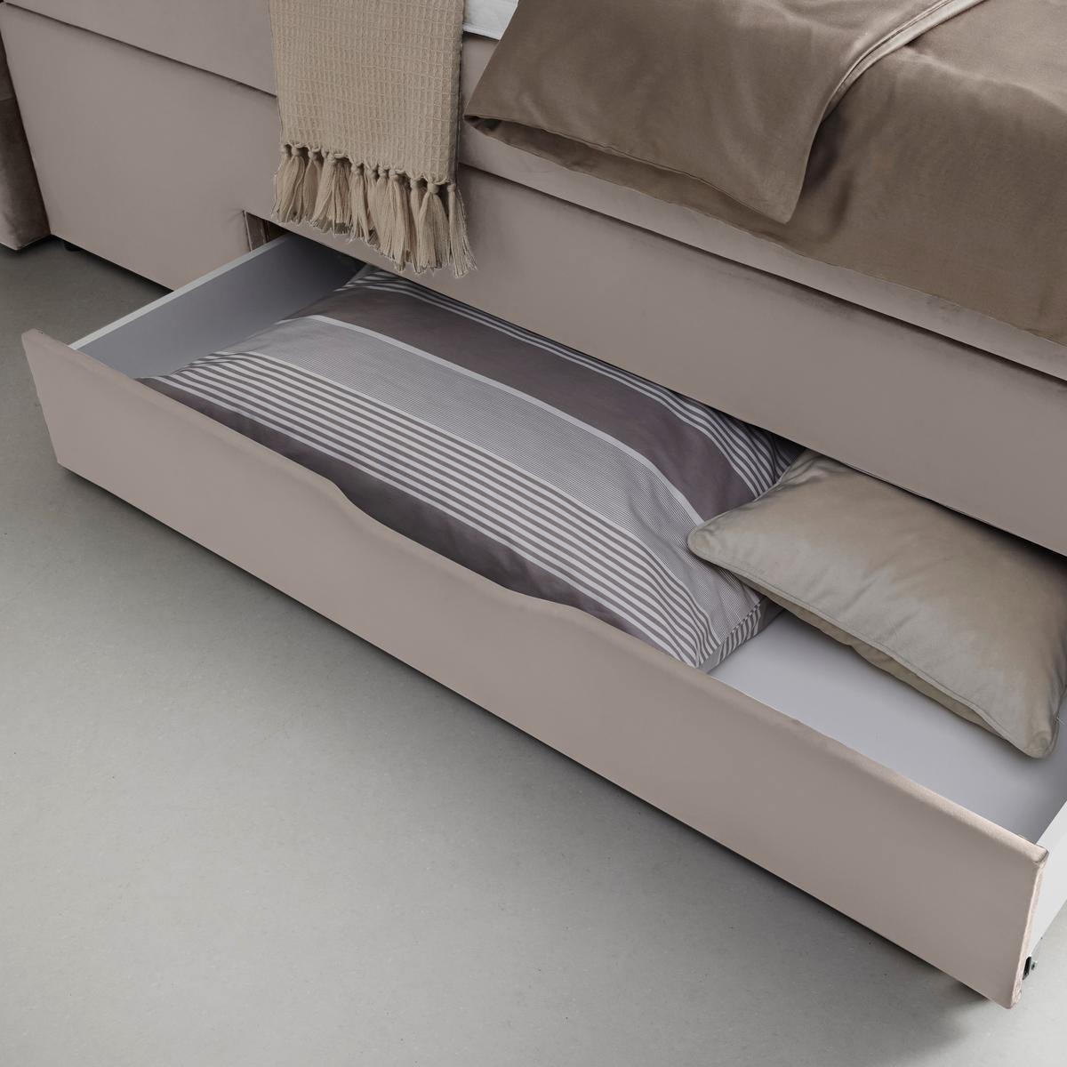 Boxspringbett Chester Beige ca. 180x200cm - Beige/Schwarz, Holzwerkstoff/Kunststoff (180/200cm) - Based