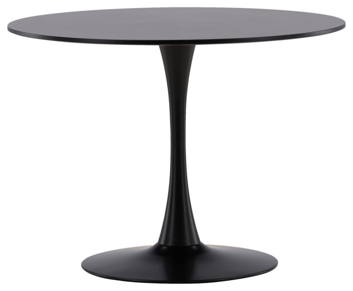 ESSTISCH GLADE - Schwarz, Design, Holzwerkstoff/Metall (100/100/74cm) - Livetastic