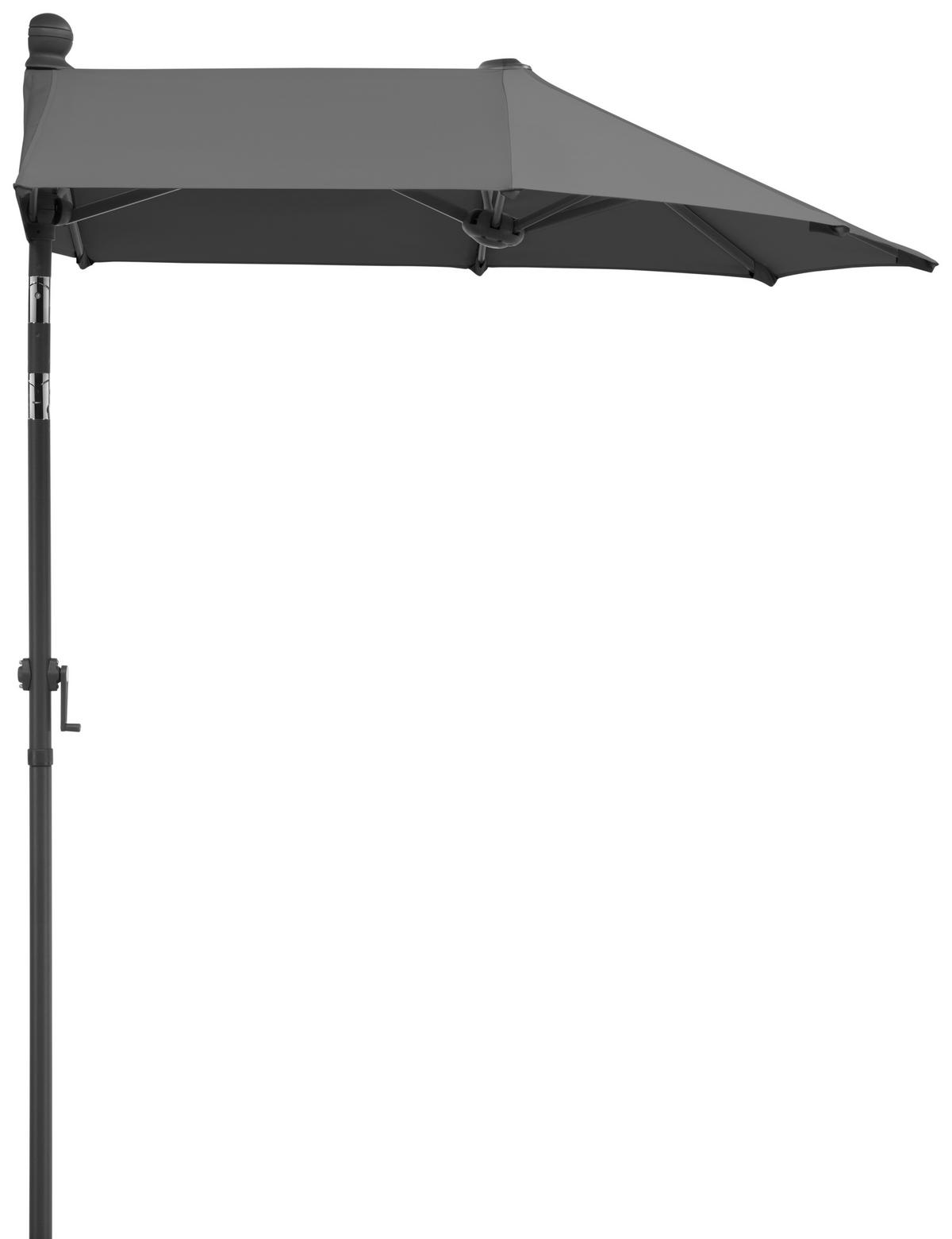 Ampelschirm Salerno Mezza ca.150x228x150cm Anthrazit - Anthrazit, Basics, Textil/Metall (150/228/150cm) - Schneider