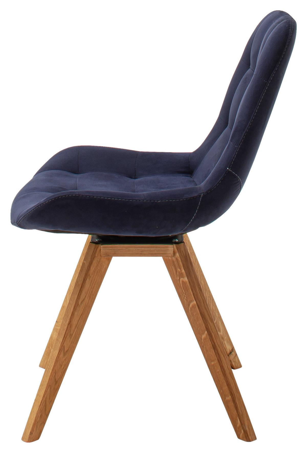 KRZESŁO BELFAST - ciemnoniebieski, Konventionell, tkanina/drewno (56/84/63cm) - Carryhome