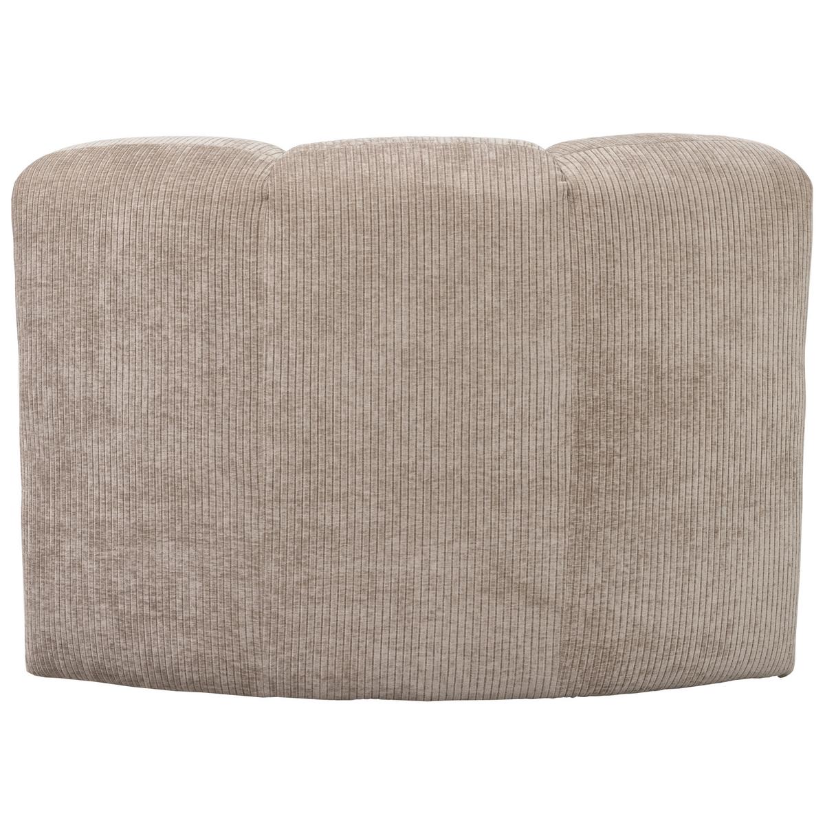 Eckbank Mojo Sandfarben B: 83cm - Sandfarben/Schwarz, MODERN, Kunststoff/Textil (83/83/83cm) - Livetastic