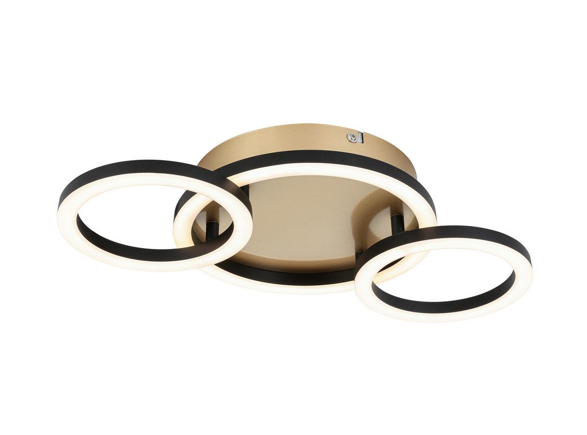 LAMPA SUFITOWA LED NUMIM - czarny/cappuccino, Modern, tworzywo sztuczne/metal (43/23/5cm) - Mömax