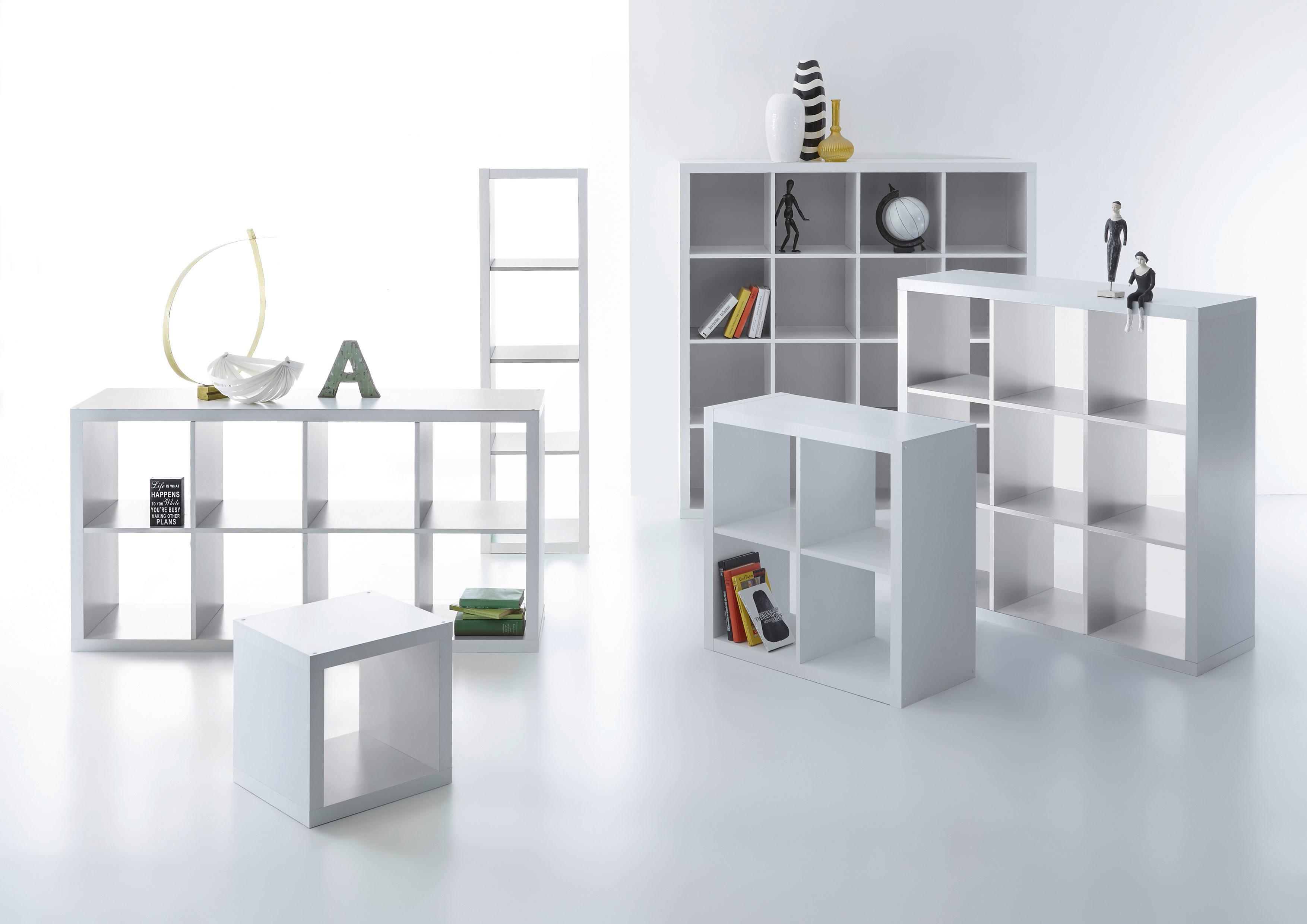 Stolić/polica Style - bijela, Konvencionalno, drvni materijal (41/41/38cm) - Modern Living