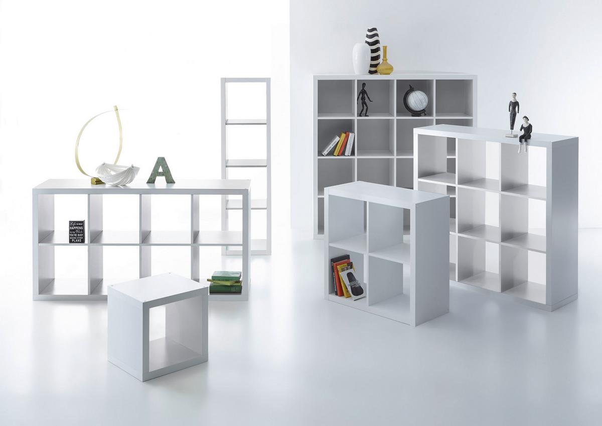 Stolić/polica Style - bijela, Konvencionalno, drvni materijal (41/41/38cm) - Modern Living