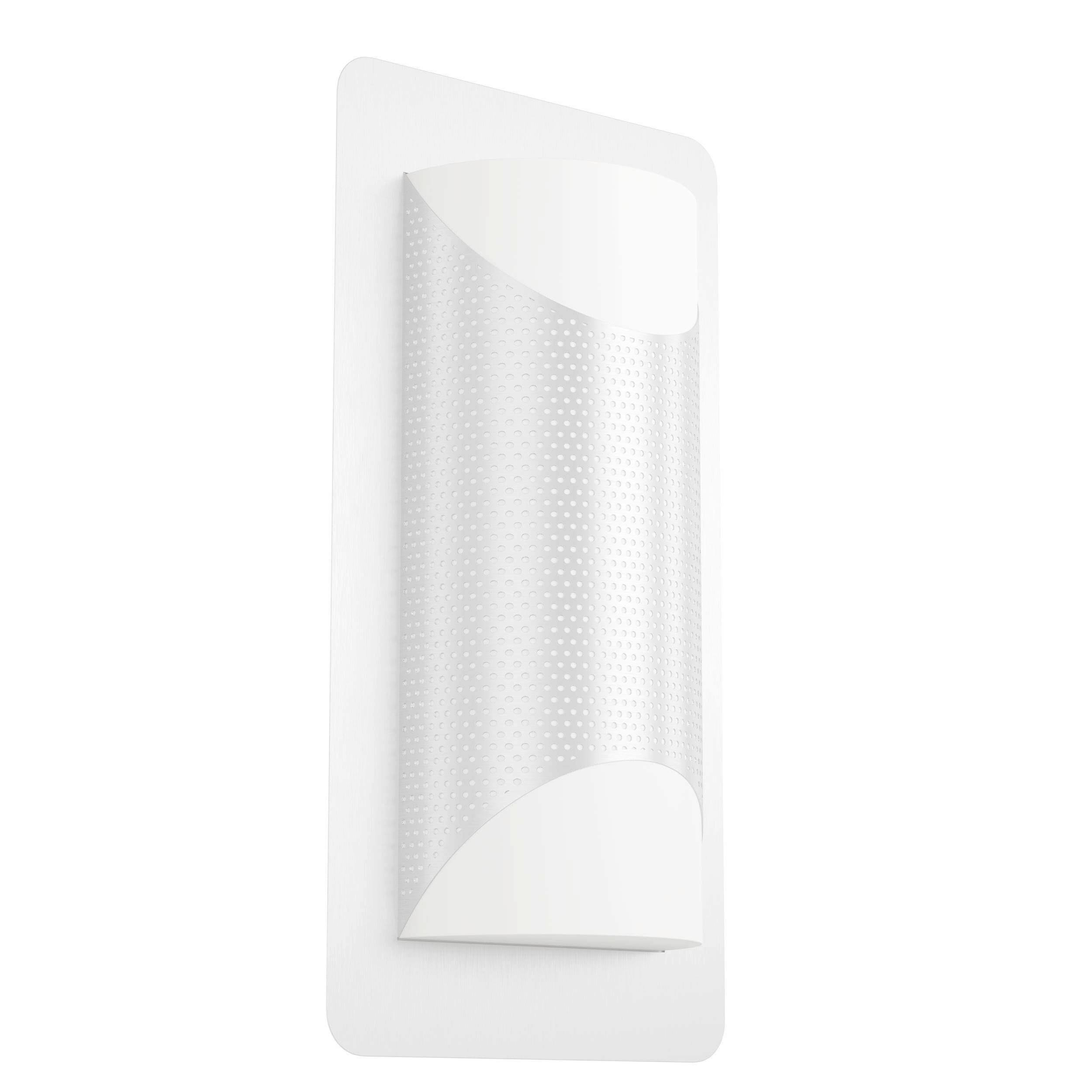 Aussenwandleuchte 98716* Cistierna 1 - Weiss/Edelstahlfarben, Design, Kunststoff/Metall (35/18/9cm) - Eglo