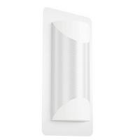 Aussenwandleuchte 98716* Cistierna 1 - Weiss/Edelstahlfarben, Design, Kunststoff/Metall (35/18/9cm) - Eglo
