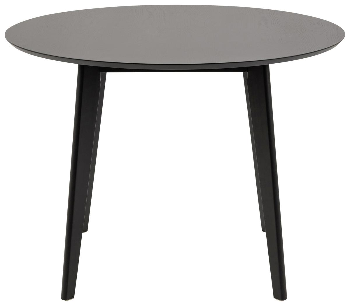 Étkezőasztal Roxby - fekete, Modern, fa (105/105/76cm) - MID.YOU