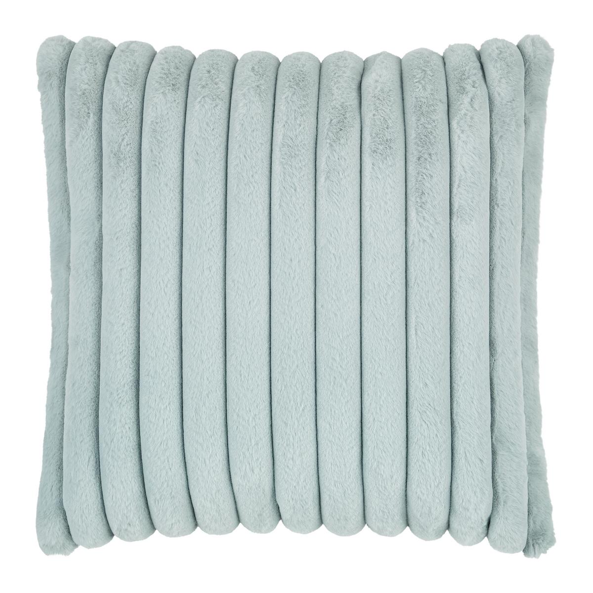 Pernă de blană Maudi - albastru, Konventionell, textil (45/45cm) - Mömax