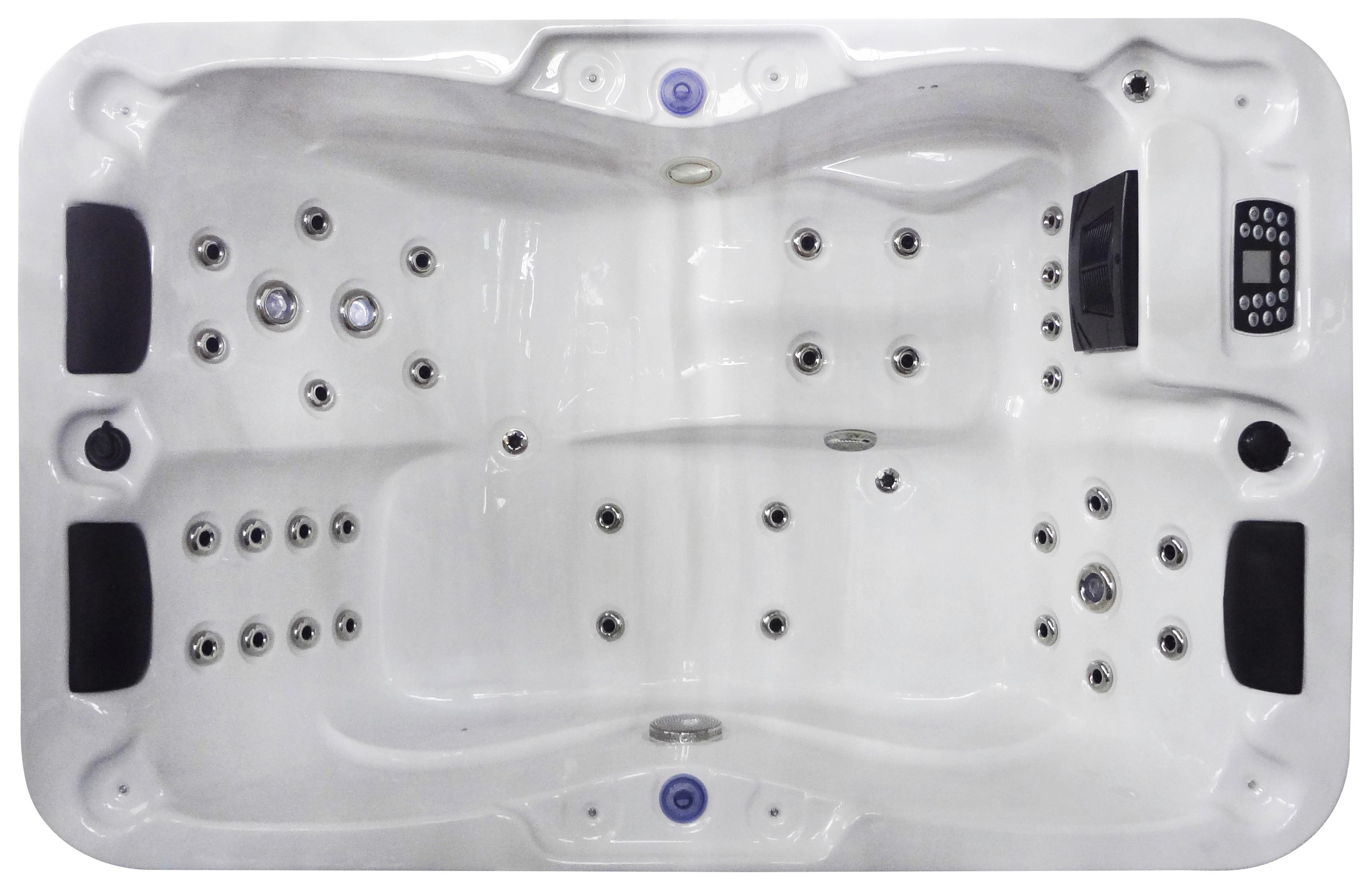 Jacuzzi Thermotetővel Modena - fehér, műanyag/fém (205/70/130cm) - Sanotechnik