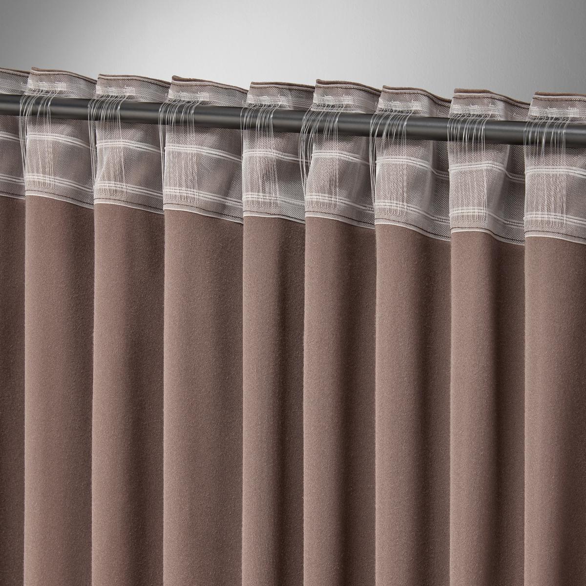 Fertigvorhang Viola Braun ca. 140x245cm - Braun, KONVENTIONELL, Textil (140/245cm) - Premium Living