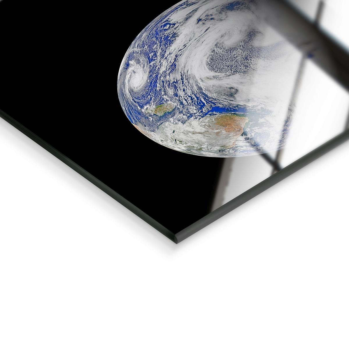 Glasbild Multicolor ca. 125x50cm - Multicolor, Basics, Glas/Papier (125/50cm)