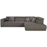 Ecksofa in Grau - Schwarz/Grau, Konventionell, Kunststoff/Textil (321/98/230cm) - Mömax
