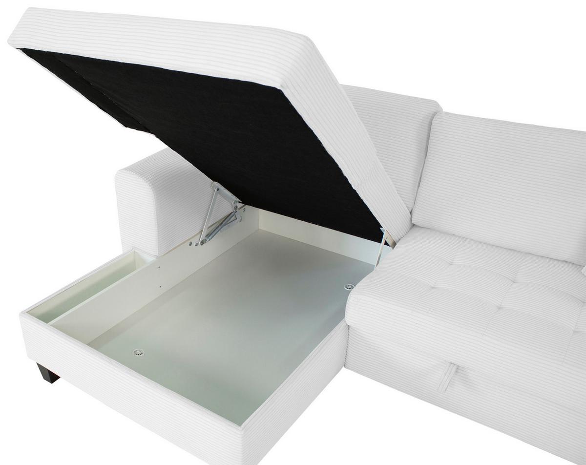 Kutna Garnitura Moritz - srebrne boje, Trend, tekstil (155/265cm) - Modern Living