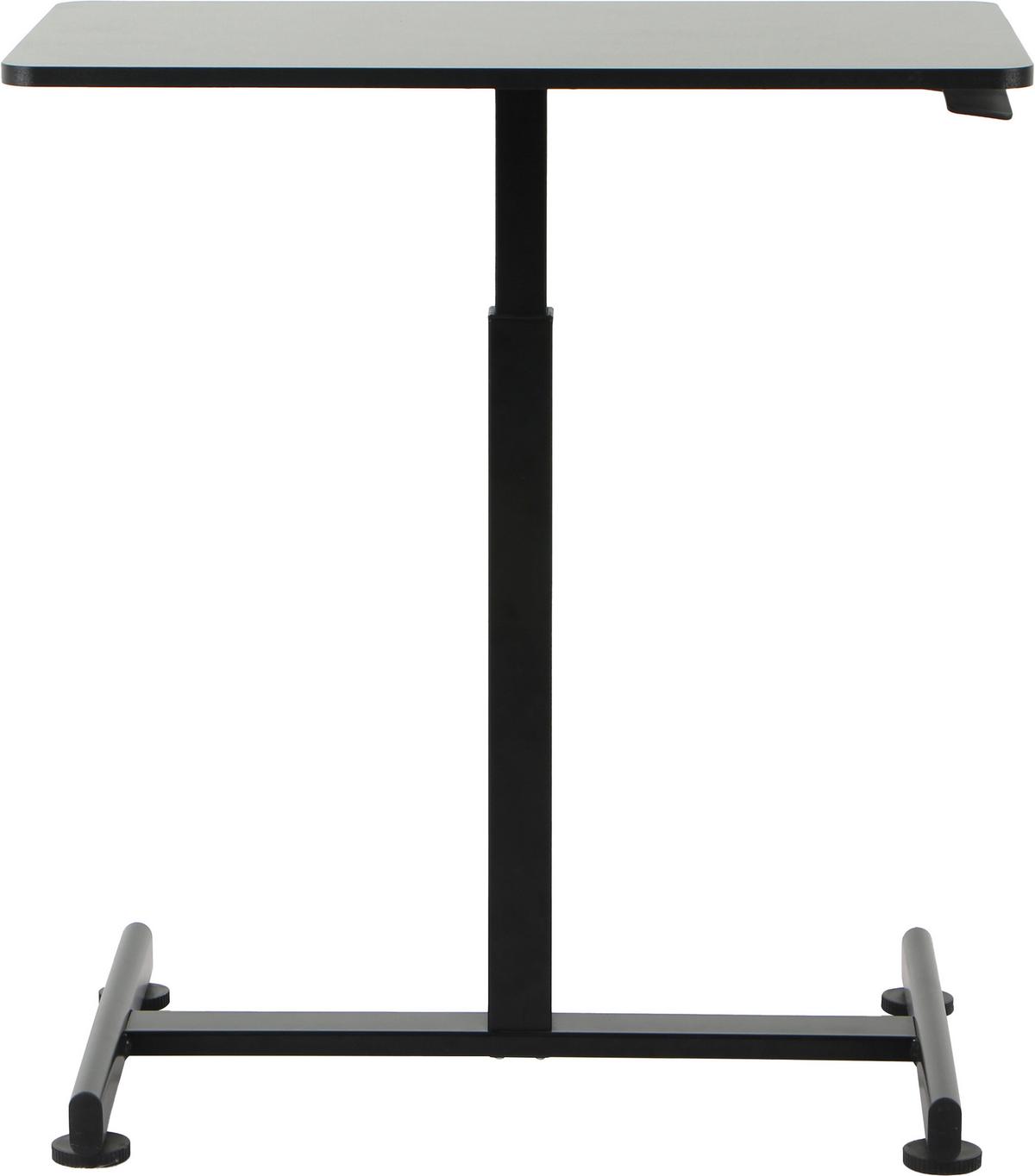 Schreibtisch Danny Schwarz - Schwarz, MODERN, Holzwerkstoff/Metall (75/48/75-110cm) - Mömax