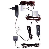 Einlegebodenbeleuchtungs-Set Led, 2-Teilig - Anthrazit, Modern, Kunststoff - Mömax